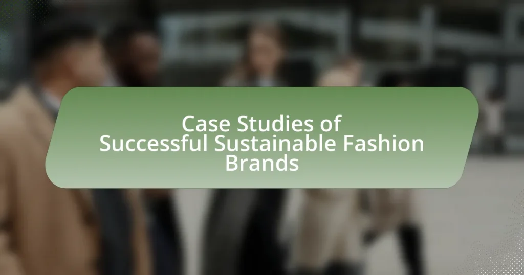 Case Studies of Successful Sustainable Fashion Brands