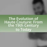 The Evolution of Haute Couture: From the 19th Century to Today