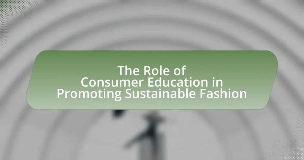 The Role of Consumer Education in Promoting Sustainable Fashion