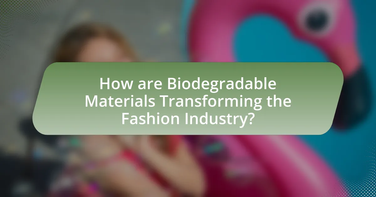 How are Biodegradable Materials Transforming the Fashion Industry?
