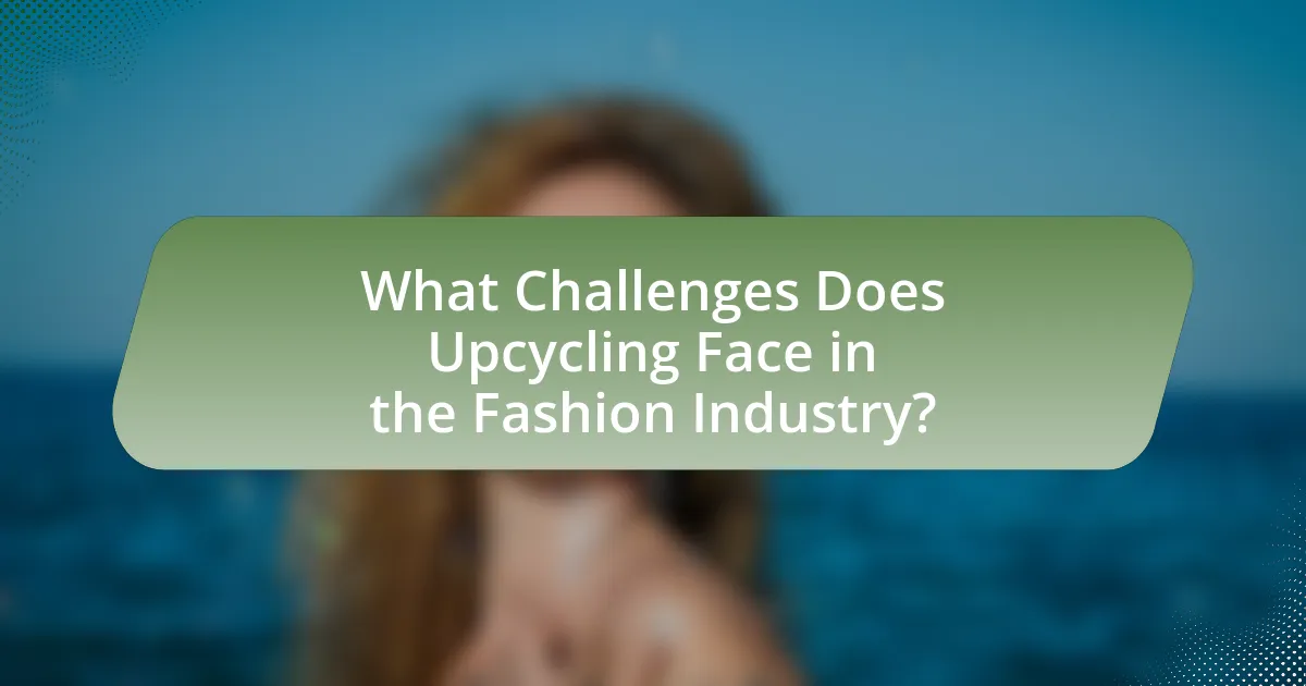What Challenges Does Upcycling Face in the Fashion Industry?