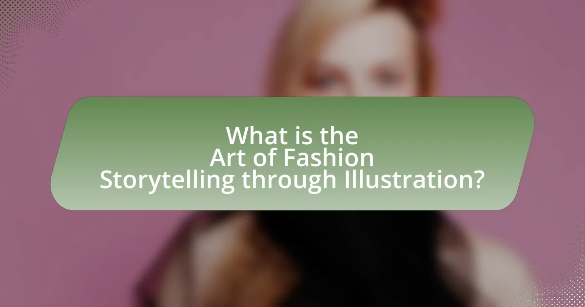 What is the Art of Fashion Storytelling through Illustration?