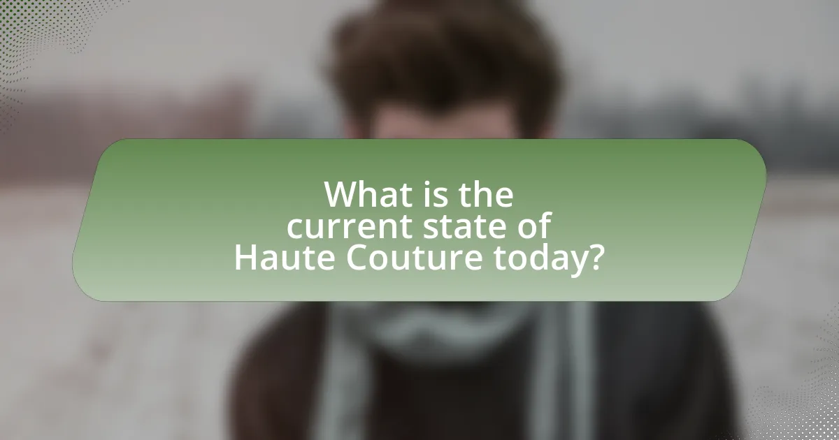 What is the current state of Haute Couture today?